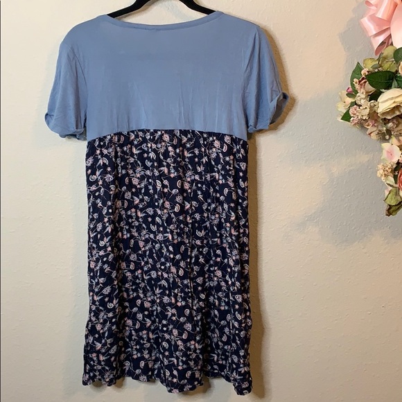 Girl’s Roxy Girl Tee Shirt Dress with Rayon Skirt - Picture 5 of 8